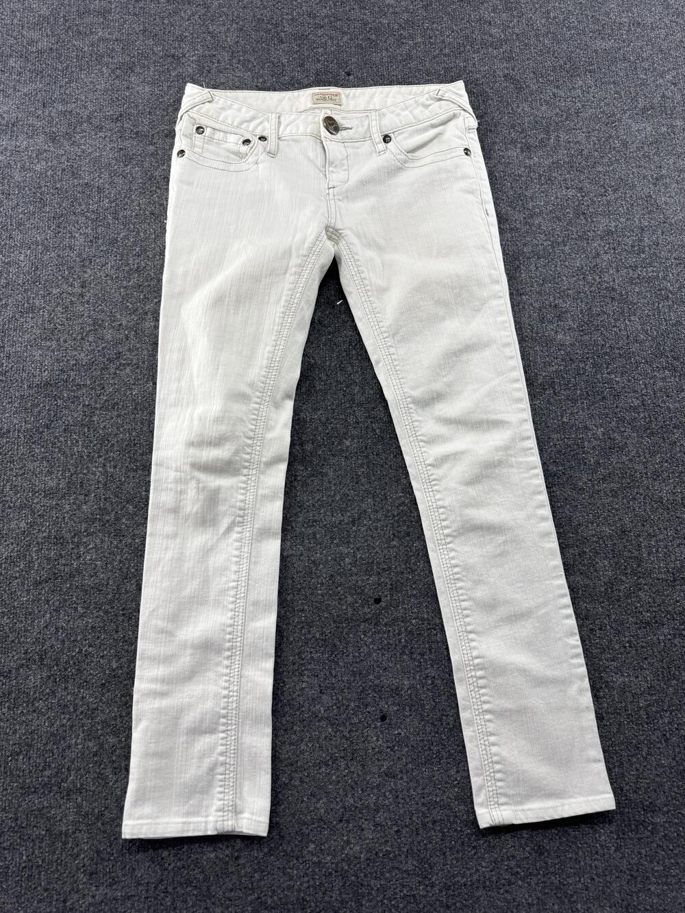 Free People Jeans Womens 27 White Slim Fit Skinny Denim 29 Inseam Pants